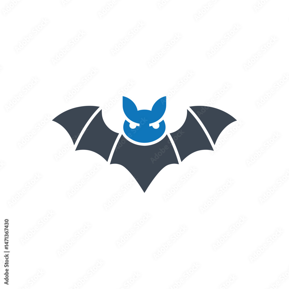 Fototapeta premium Angry Bat Wings Icon