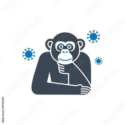 Contemplative Monkey Virus Icon