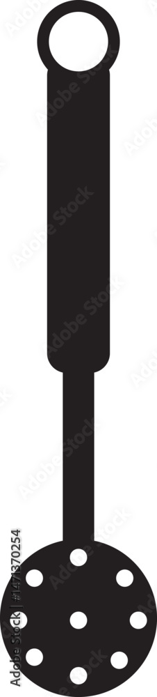 Skimmer utensil Vector icon Skimmer utensil Vector icon