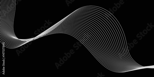 Abstract white background with a glowing abstract waves. Abstract wave element for design. Digital frequency track equalizer, Futuristic background design. Long exposure, Light painting photography.