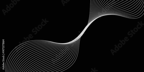 Abstract white background with a glowing abstract waves. Abstract wave element for design. Digital frequency track equalizer, Futuristic background design. Long exposure, Light painting photography.