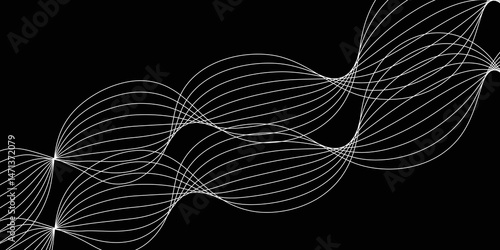 Abstract white background with a glowing abstract waves. Abstract wave element for design. Digital frequency track equalizer, Futuristic background design. Long exposure, Light painting photography.