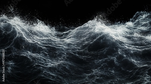 Wallpaper Mural Dramatic Ocean Waves Crashing Dark Sea Water Texture Nature Photography Torontodigital.ca