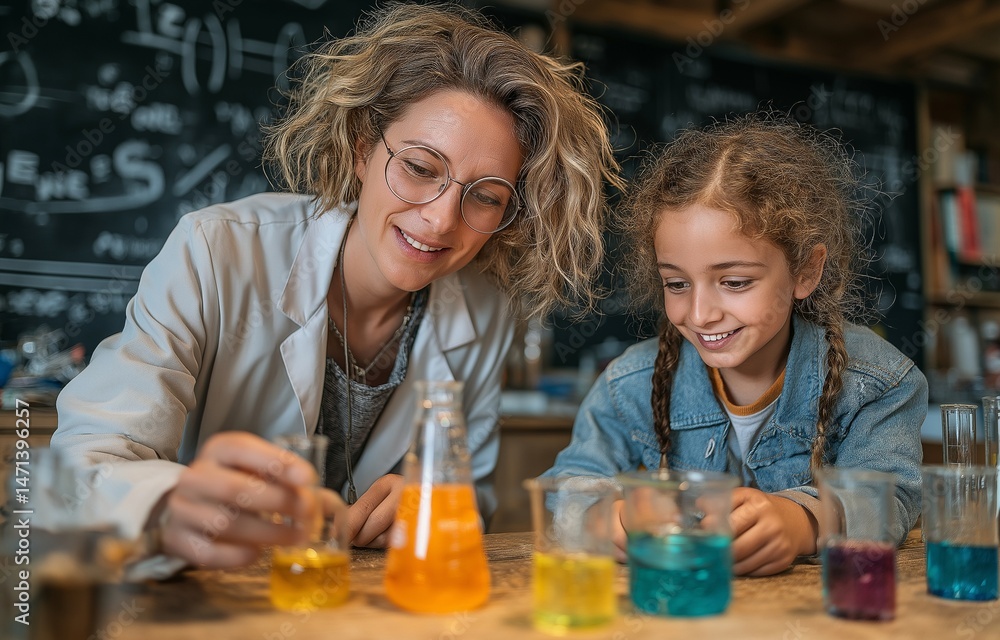 As a diverse student gets excited about conducting an experiment, a clever girl pours a coloured solution into a beaker. Blackboard is where professional scientists get ready to do experiments. As a diverse student gets excited about conducting an experiment, a clever girl pours a coloured solution into a beaker. Blackboard is where professional scientists get ready to do experiments.