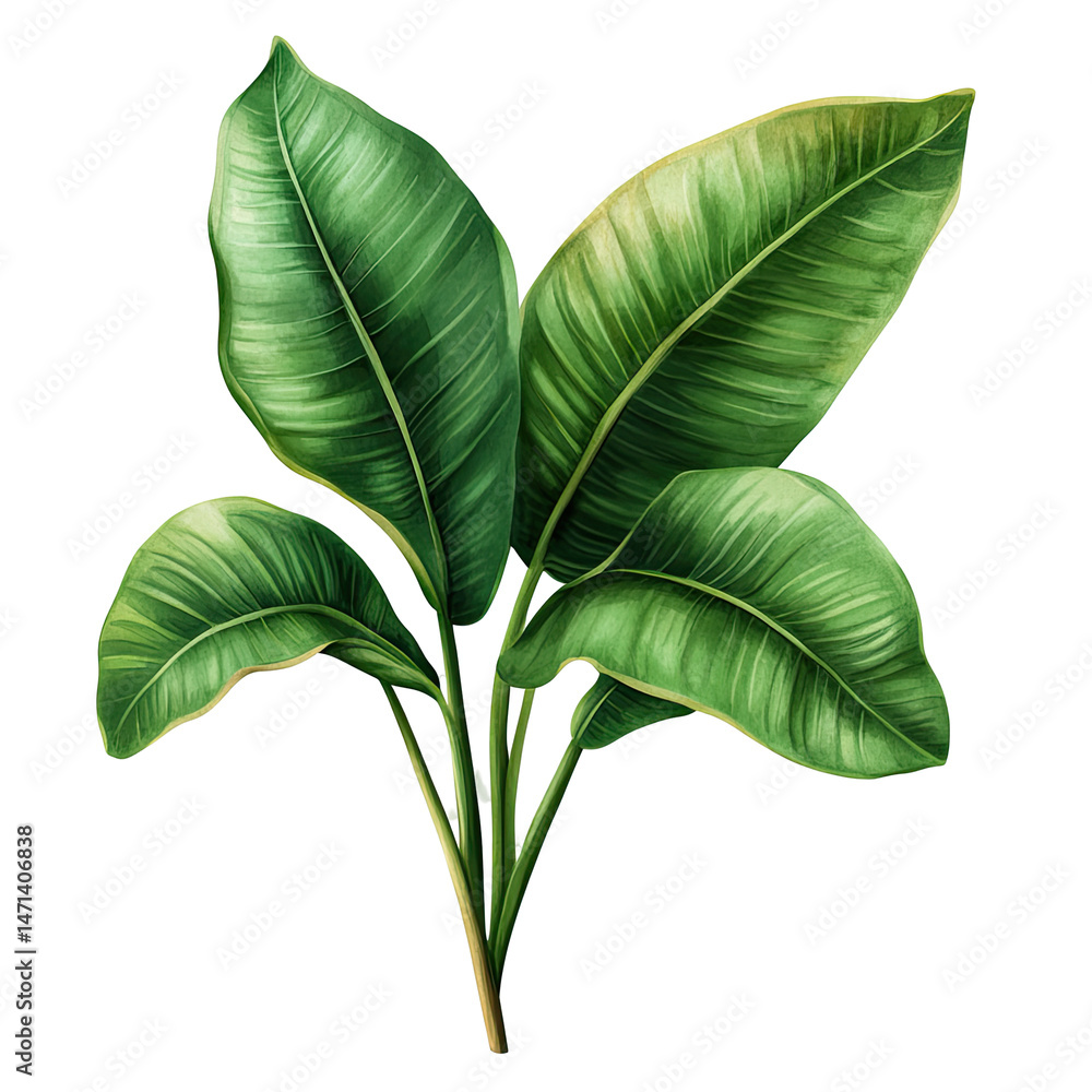Obraz premium Lush tropical leaves