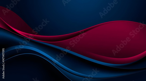 Crimson Silk Waves – Abstract Luxury Background Collection