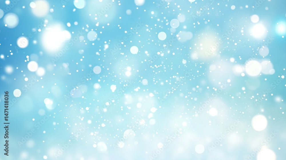 Light blue backdrop with sparkling particles. Light blue backdrop with sparkling particles.