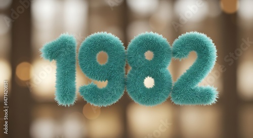 Obraz na płótnie Fluffy 1982 Number Design
