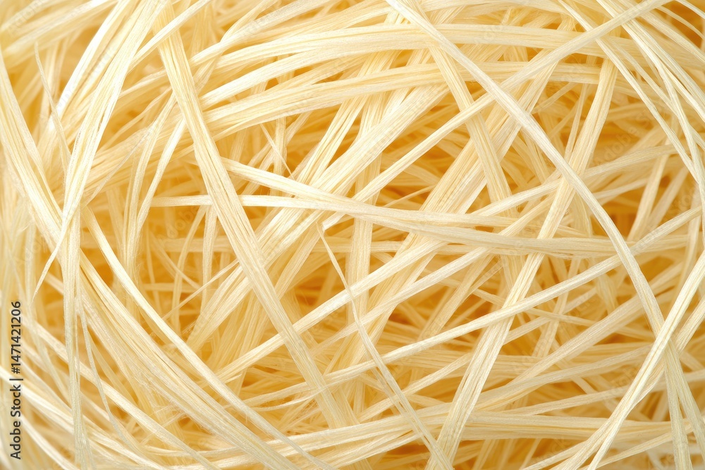 Close-up of intertwined, light-beige, thin strands Close-up of intertwined, light-beige, thin strands