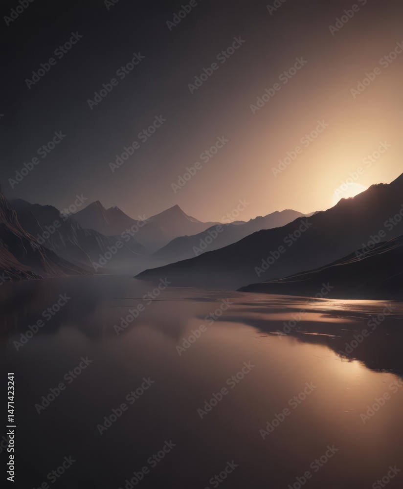 Fototapeta premium Subtle dark to light gradient, smooth transition , deep, sophisticated