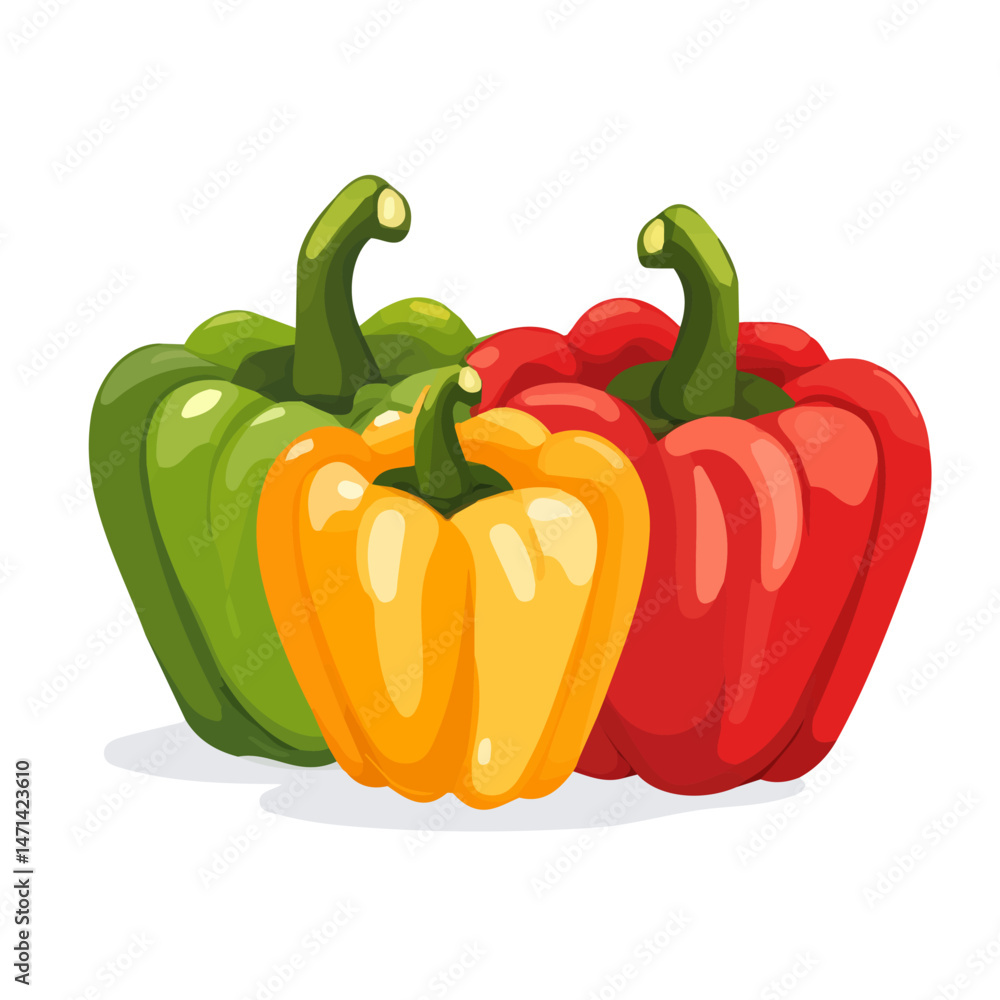 My Simple flat 2D illustration of stuffed bell peppers isolated on a transparent background, vector, flat design, animation design, simple flat 2D icon, clipart My Simple flat 2D illustration of stuffed bell peppers isolated on a transparent background, vector, flat design, animation design, simple flat 2D icon, clipart