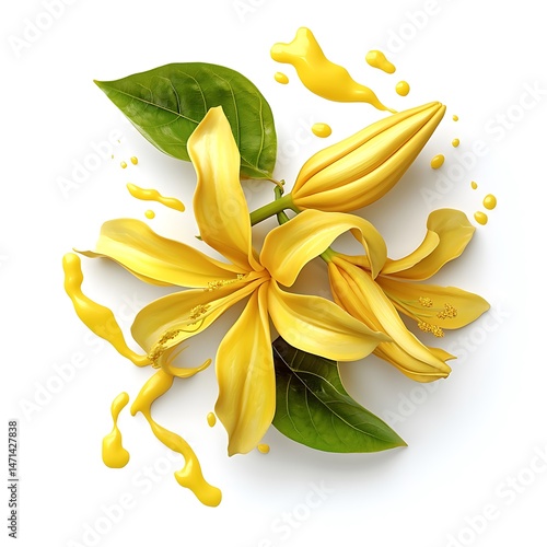 The Delicate Dance of Ylang-Ylang Exotic Aroma An Exploration of Tropical Floral Beauty A Sensory Journey into Nature's Golden Embrace