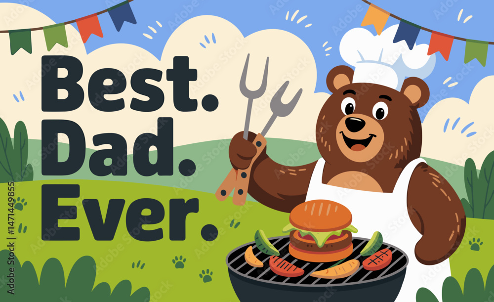 Obraz premium happy fathers day banner, fathers day sale, fathers day, background, retro father s day, fathers day card, fathers day banner, fathers post card, happy fathers day, greeting card, father s day card, f