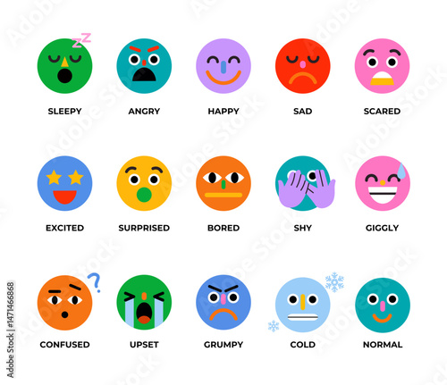 set of colorful vector icons for web