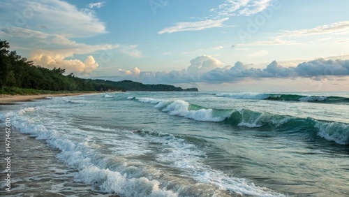 Captivating Waves A Tranquil Public Domain