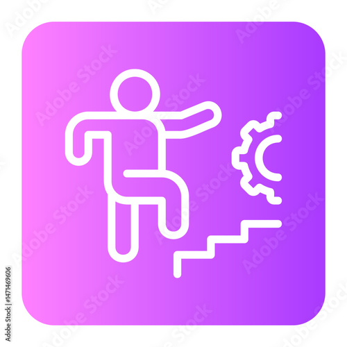 personal development gradient icon