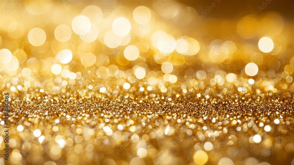 Sparkling Gold Glitter Background Luxurious Festive Texture Sparkling Gold Glitter Background Luxurious Festive Texture