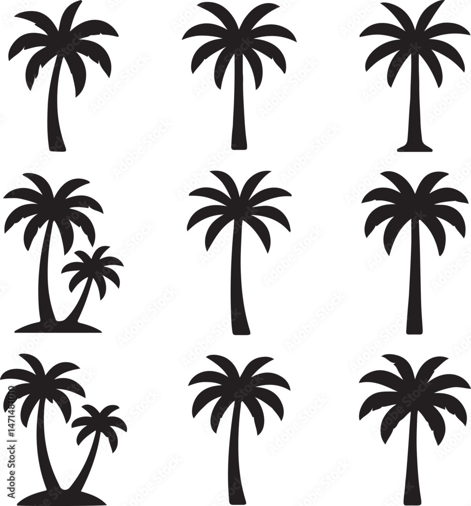 Fototapeta premium palm tree silhouette