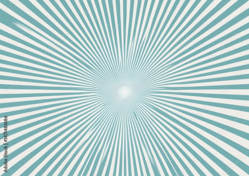 Teal sunburst radiating from a bright center Teal sunburst radiating from a bright center