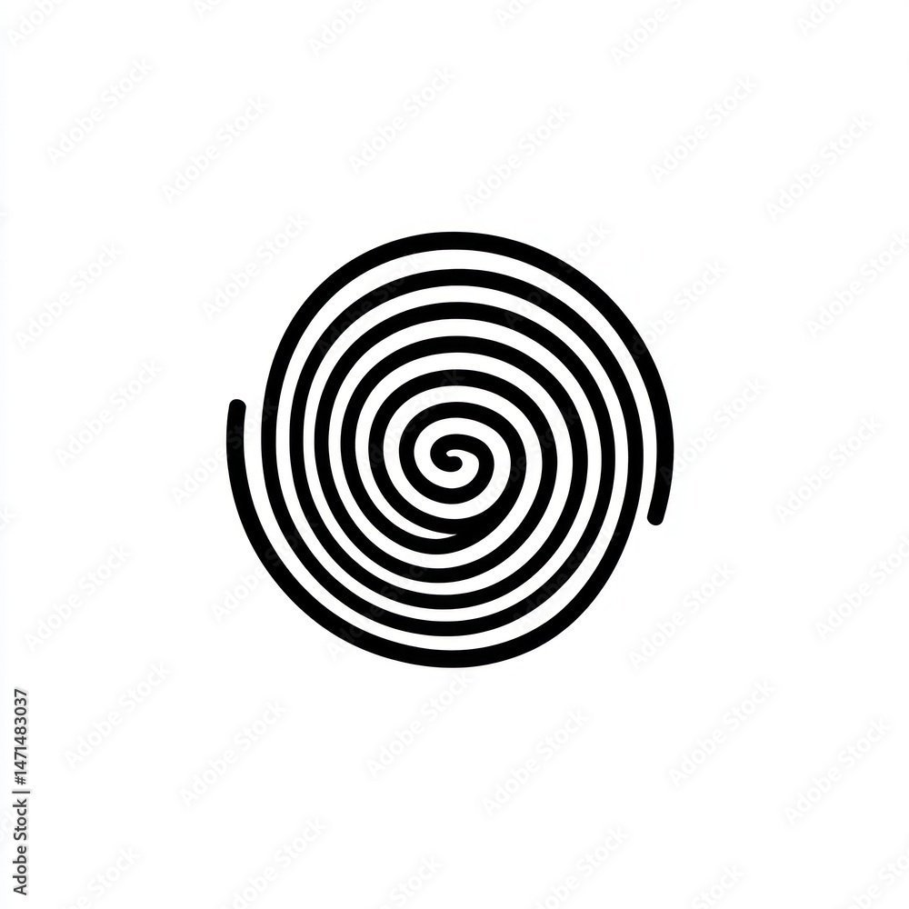 Abstract spiral design, white background, hypnotic effect, website design Abstract spiral design, white background, hypnotic effect, website design