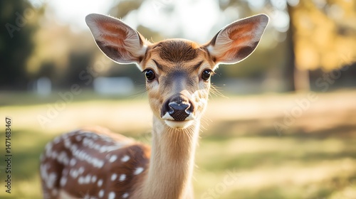 Obraz na płótnie Close-up portrait of deer
w salonie