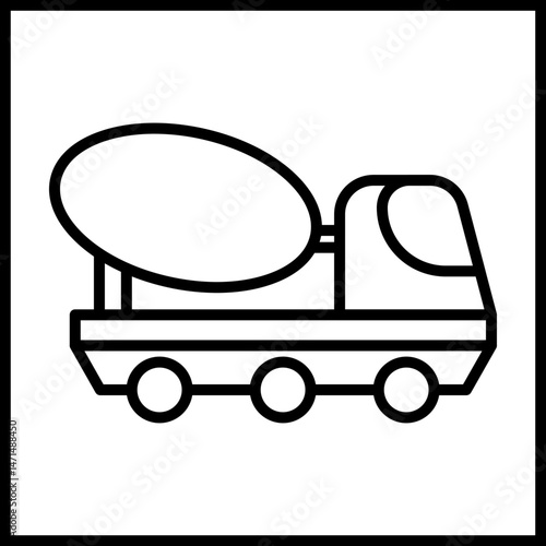 Concrete Truck icon design