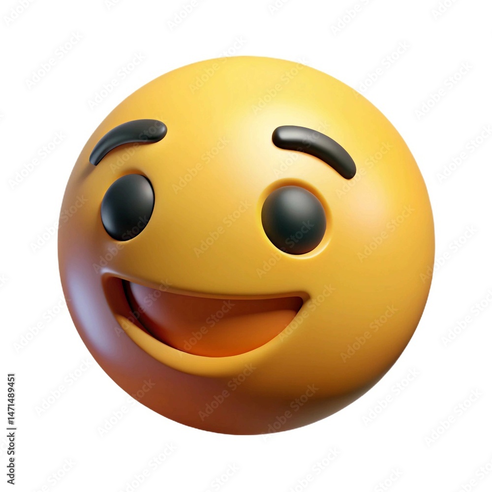 Fototapeta premium 3d smiley face