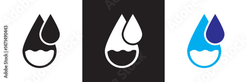 Humidity icon . Vector for websites, mobile interfaces, presentations, banner, visual branding etc. Vector illustration. isolated on white and black background. EPS 10