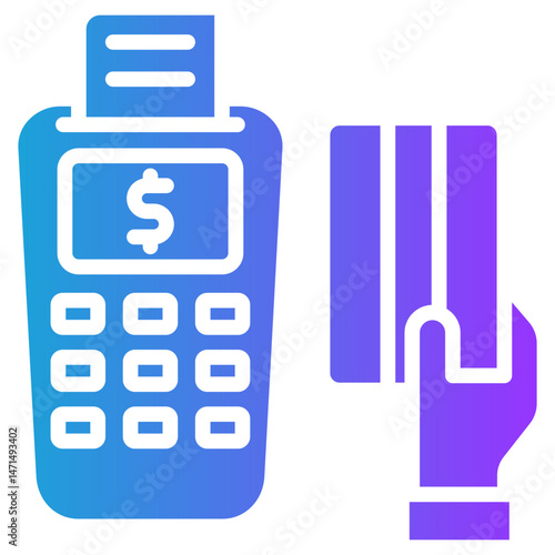 Payment System glyph gradient icon