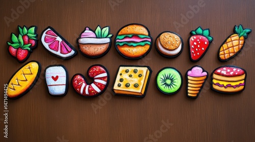 Colorful food magnets (1)