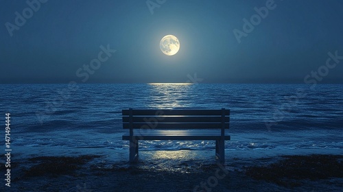 Moonlight Beach Bench