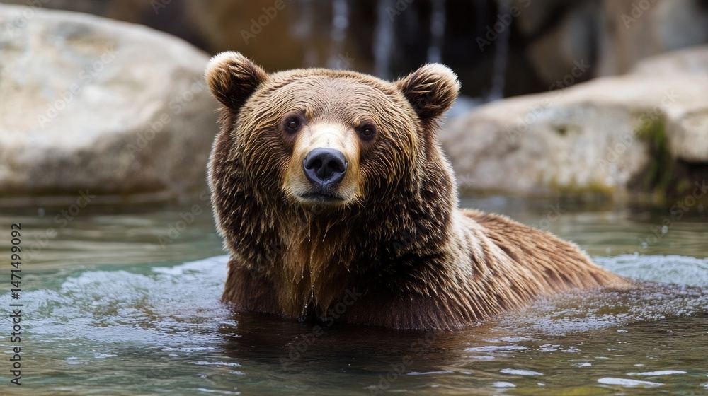 Bear in Water. Bear in Water.