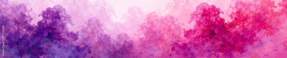 Fototapeta premium Abstract watercolor blend in purple and pink hues, vibrant, design