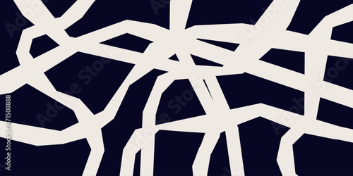 White and eerie black angular illustration background. Abstract vector backdrop design.