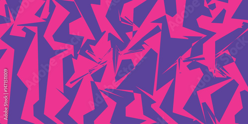 Pink and purple angular illustration background. Abstract vector backdrop design.