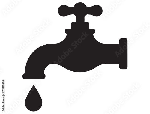 DRIPPING FAUCET SILHOUETTE