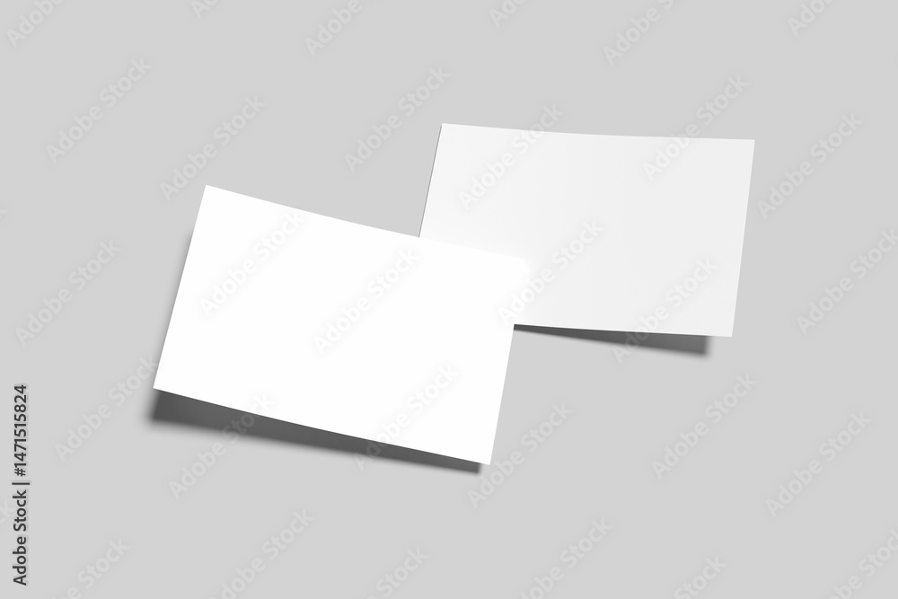 Postcard blank on gray background Postcard blank on gray background