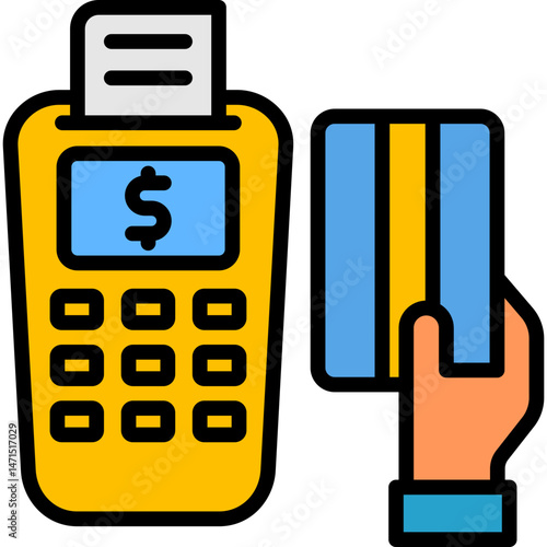 Payment System lineal color icon