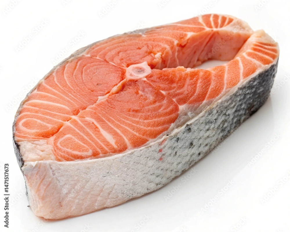 raw salmon steak raw salmon steak