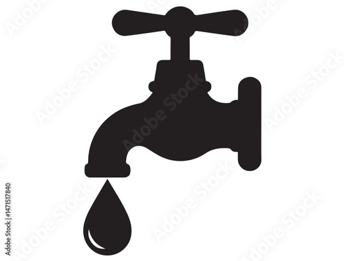 DRIPPING FAUCET SILHOUETTE