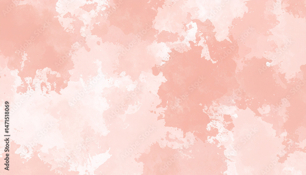 Fototapeta premium Soft pastel background featuring blend of dusty red, brown, rose, pink, and peach hues, creating gentle and calming watercolor effect. Perfect for various design projects
