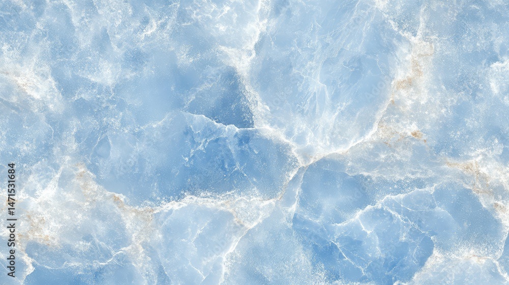 Obraz premium Smooth frost-covered texture with icy swirls and soft pale blue hues