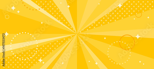 Pop and stylish radiating glitter illustration