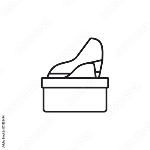 Elegant High Heel Shoe on Box - Fashion Icon