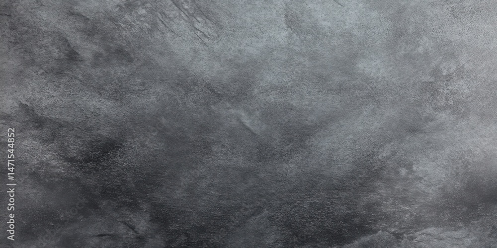 Naklejka premium Dark gray textured background, resembling distressed concrete or metallic surface with subtle light variations and a rough, uneven pattern ideal for design projects. : Generative AI
