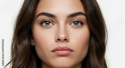 Wallpaper Mural Stunning close-up portrait of a young woman with natural beauty. Torontodigital.ca