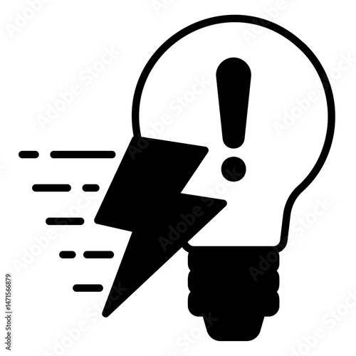 Quick idea icon to find ideas and creativity