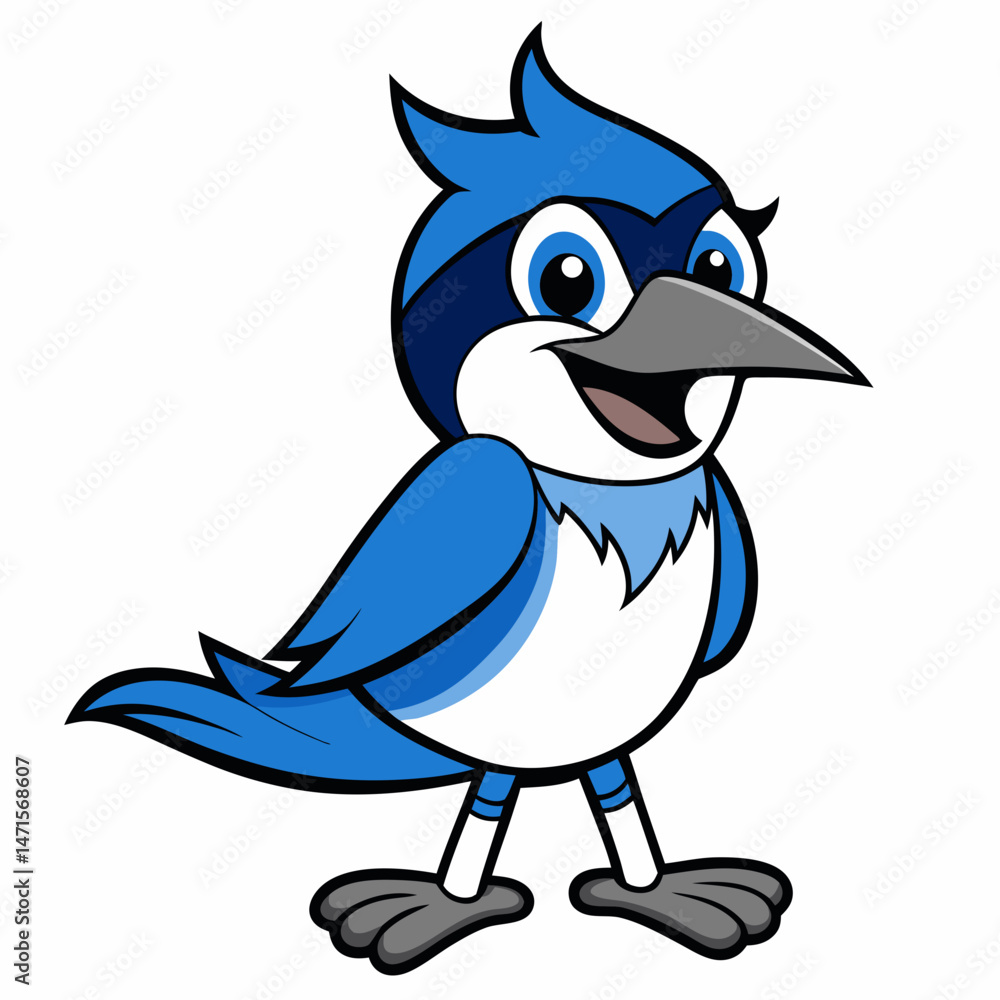 Fototapeta premium bird, cartoon, animal, vector, illustration, blue, twitter, icon, cute, funny, tweet, beak, nature, chicken, red, character, art, bluebird, penguin, symbol, hat, parrot, color, baby