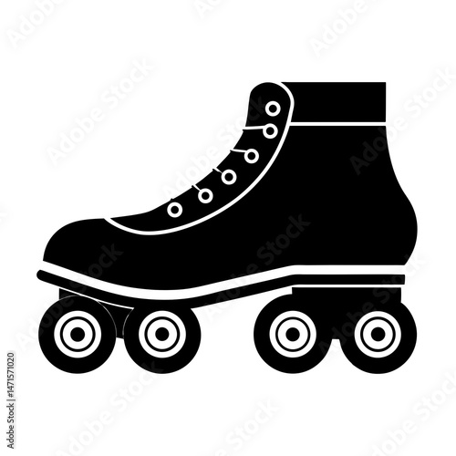 roller skates on white background