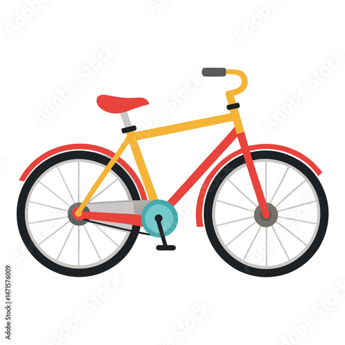 Bicycle vector image on white background
